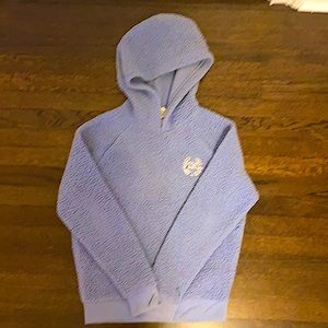 Blue fleece hoodie